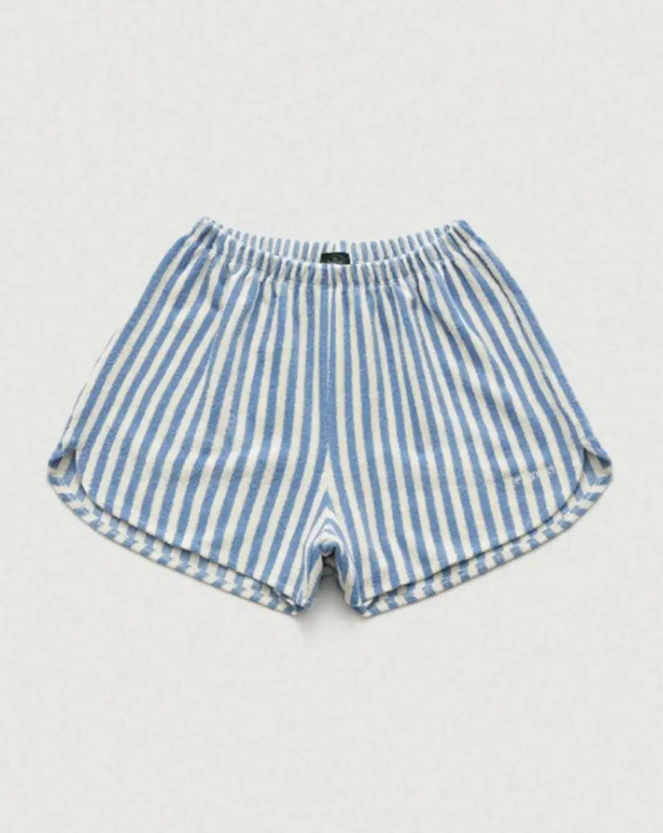 더바넷 Blue Striped Terry-Cloth Shorts